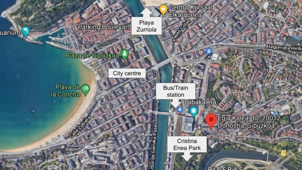 Centrico, Junto A Estacion De Bus/Tren, Y Playas Appartement San Sebastian Buitenkant foto